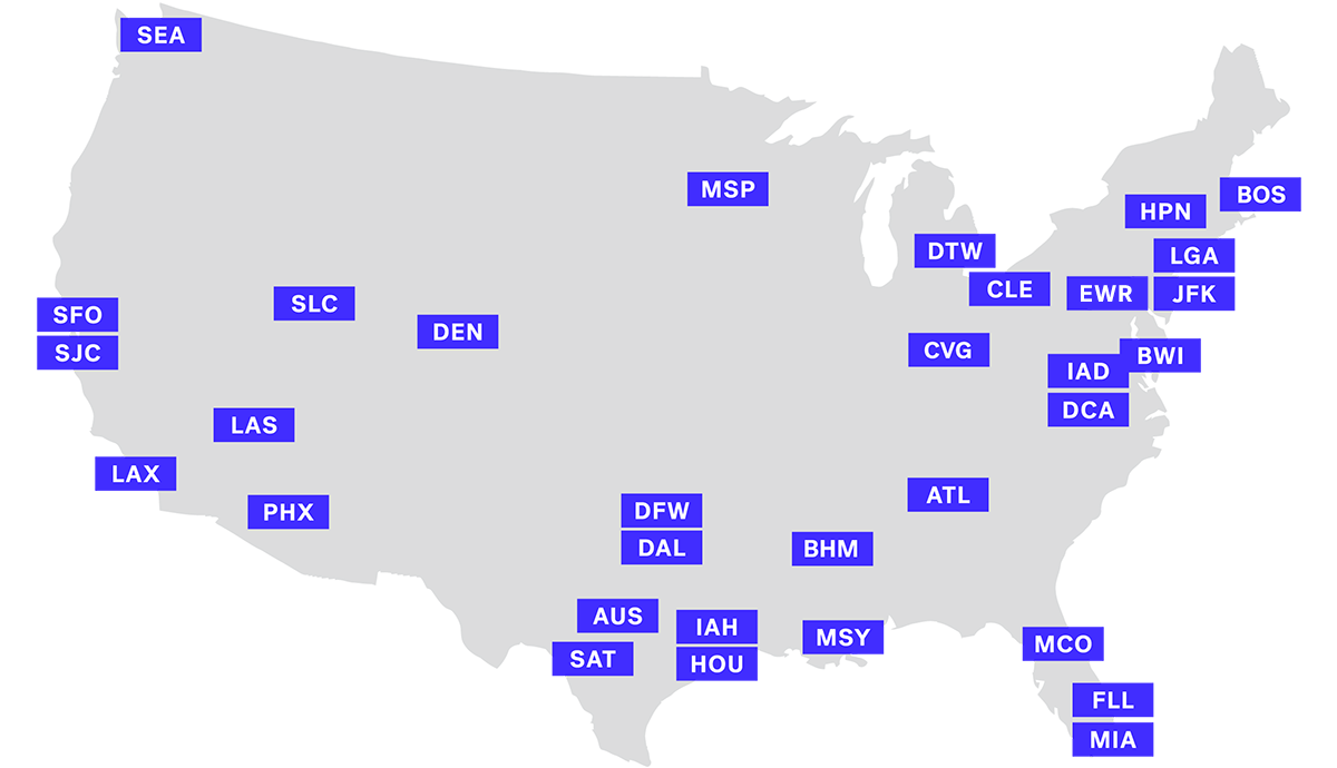 Map of Clear locations